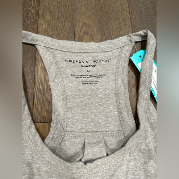 NWT Threads 4 Thought Darimia Triblend Scoop Neck Tank XL Beige - Picture 6 of 7